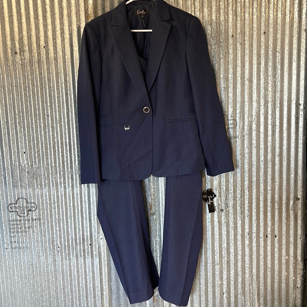 Emily Navy Pant Suit NWT
